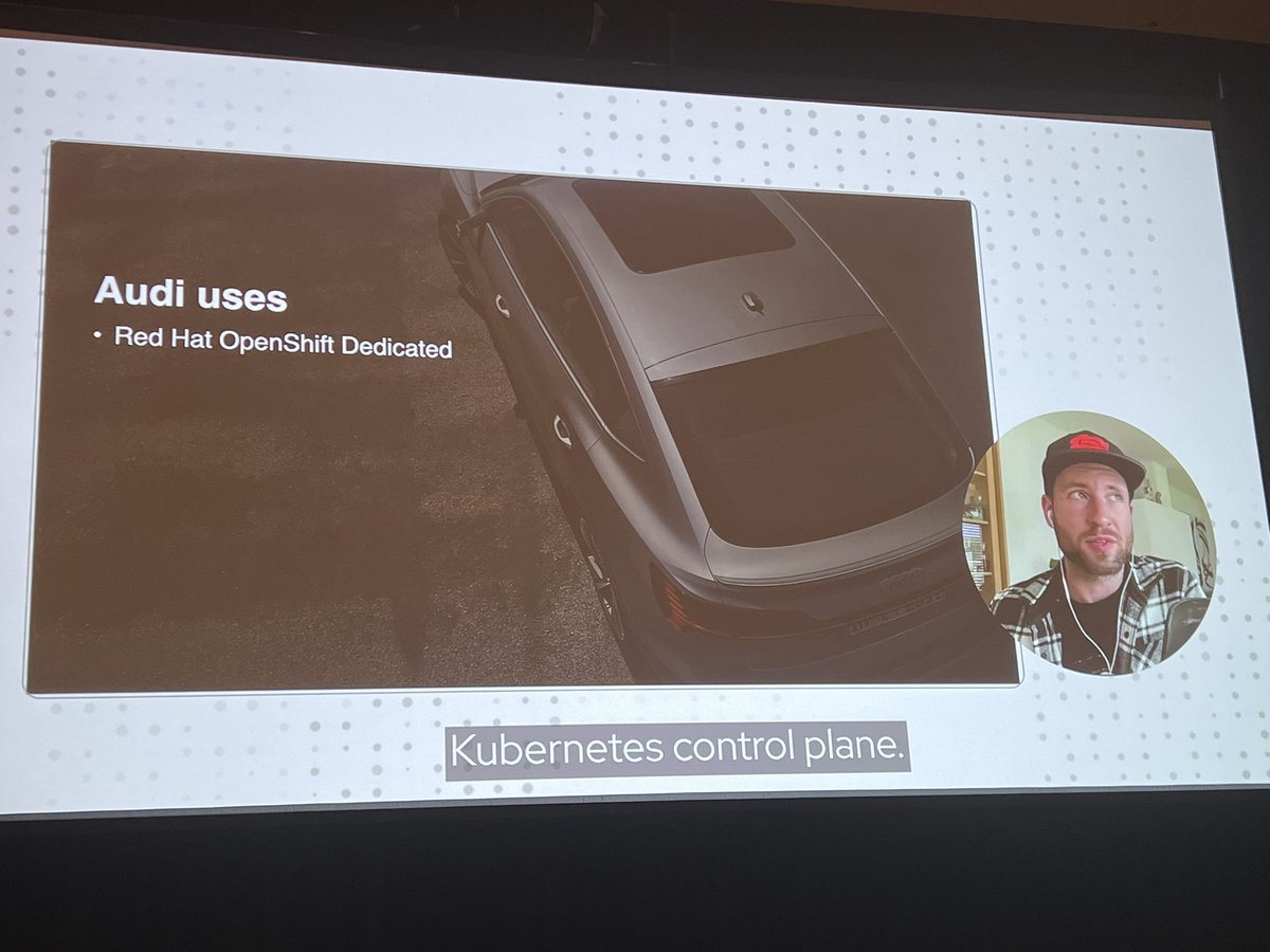 Audi is using @openshift to enable their hybrid cloud strategy and “bring a startup mentality into the enterprise” @openshiftcommon @RedHatSummit