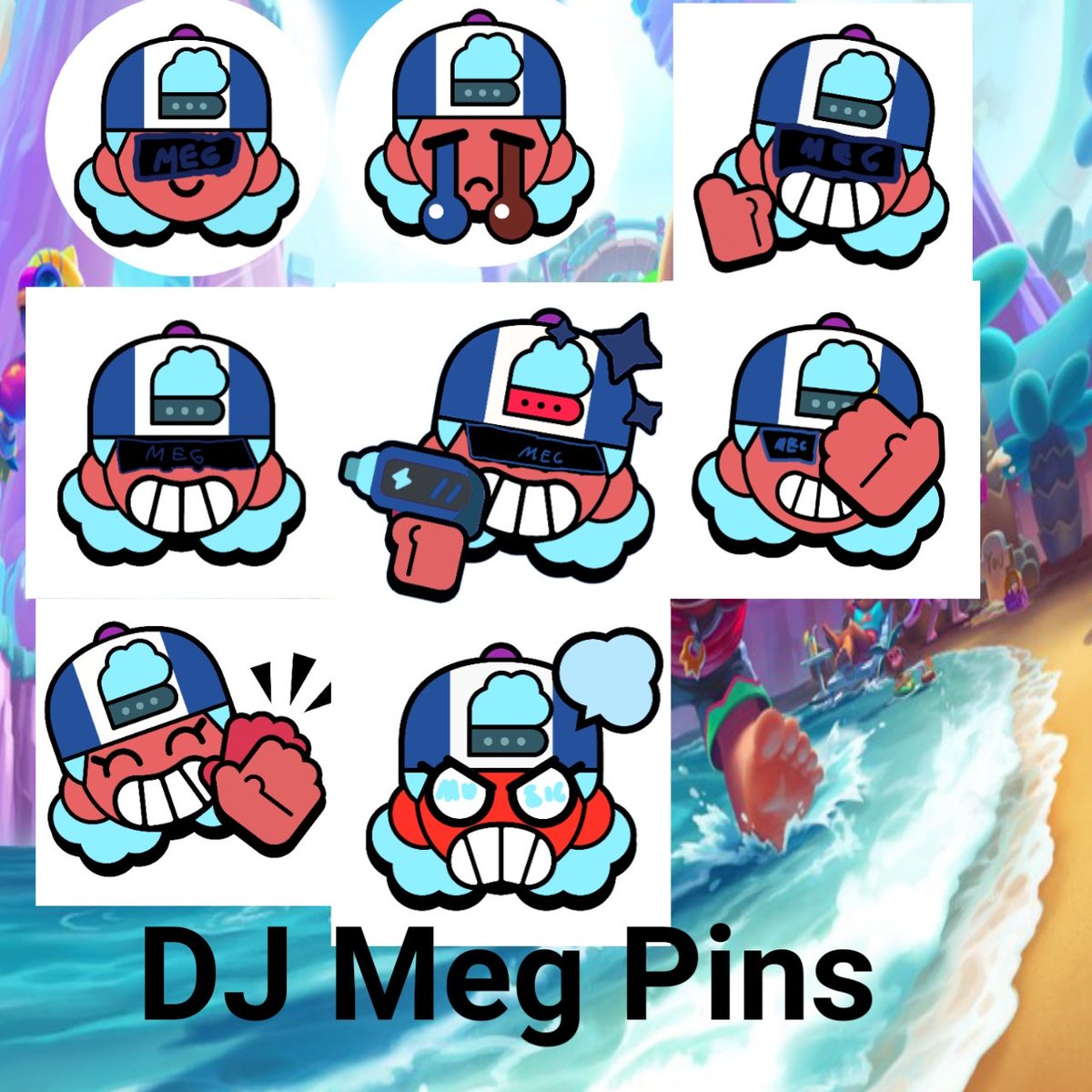 berkays_08's tweet photo. DJ Meg Pins
#djskins #BrawlStarsArt #brawlstarsmakeapins #megbrawlstars https://t.co/E7Wq0CRUrN