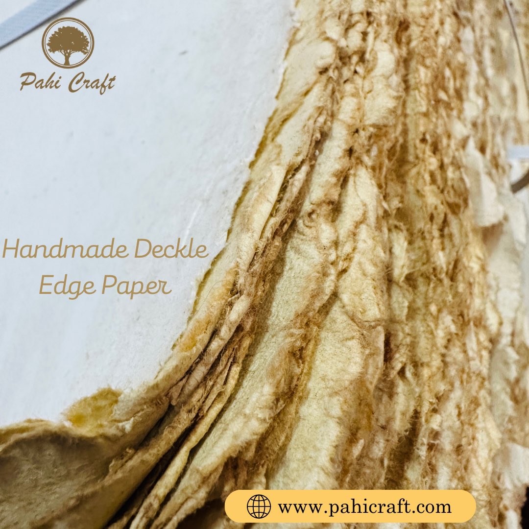 CraftPahi's tweet photo. Handmade deckle edge paper is a type of paper that is crafted using traditional methods, often by skilled artisans. Shop Now on https://t.co/rx5CRlgvQ7 #pahicraft #maharanapratap #handmade #paper #craft #craftpaper #decklededge #deckleedgepaper #art #savetheplanet #earth #today https://t.co/H9YVaykneV