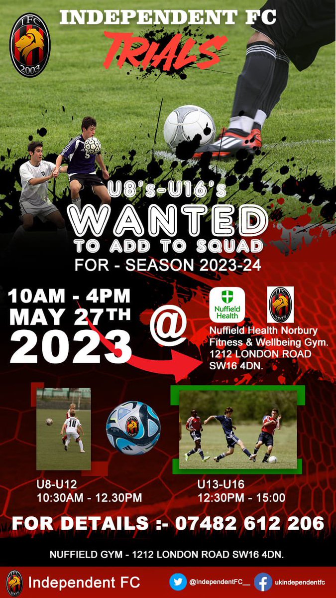 ManCoachNet's tweet image. If you are 8-16 and live in London maybe this club is for you ? @IndependentFC__