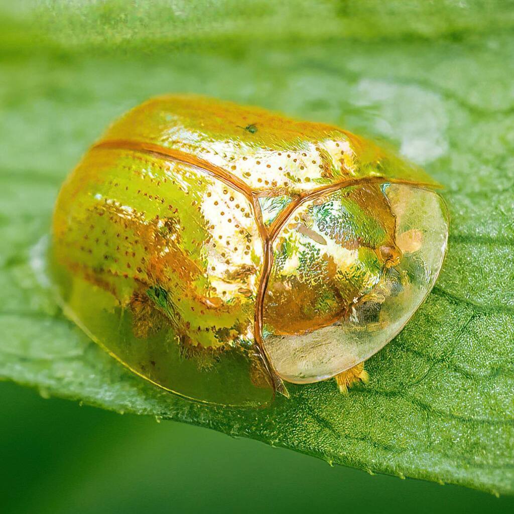 I think my personal highlight from yesterday is this golden tortoise beetle. I have seen the larva before, but not the adult. How beautiful is this transparent, iridescent, crazy looking bug? @sigmaphoto 105mm macro @sonyalpha a7rv @mkdiffuser with Godox v1 #macro #macro_…
