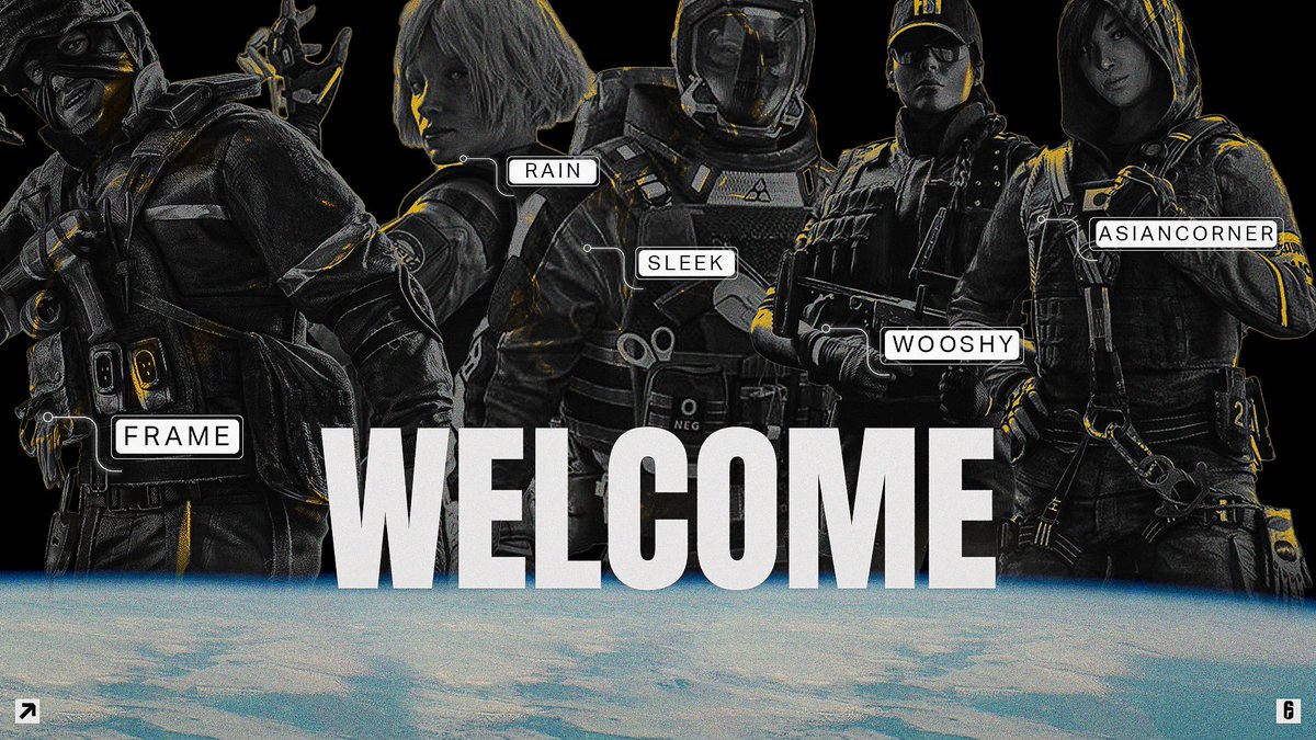 ☀️BIG NEWS ☀️

Welcome our new R6 team! We're glad we can finally share this news, it's been a long time coming. It didn't feel like Taiyo without an R6 team.

p: <a href="/FrameBTom/">Frame</a> 
p: <a href="/RaiinR6/">Raiin.R6</a> 
p: <a href="/Sleek_R6/">Sleek</a> 
p: <a href="/AsianCornerNZ/">AsianCorner</a> 
p: @Quality_R6
c: <a href="/HeadShot_r6/">HeadShot</a> 

#TaiyoR6 #BreakDawn ≺∘≻