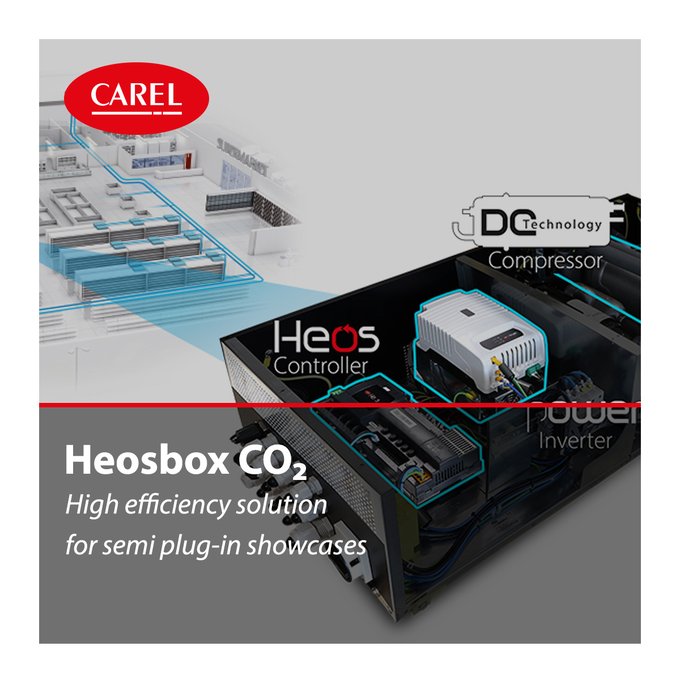 CAREL_Iberica's tweet photo. Heosbox #CO2 es nuestra solución semi enchufable para #sistemaswaterloop que optimiza el funcionamiento de las vitrinas y reduce drásticamente el riesgo de fugas.
Descubre cómo: https://t.co/J9s0IvgfBb
#HVACR #Refrigeración #NatRef https://t.co/z8FJ9rtRWJ