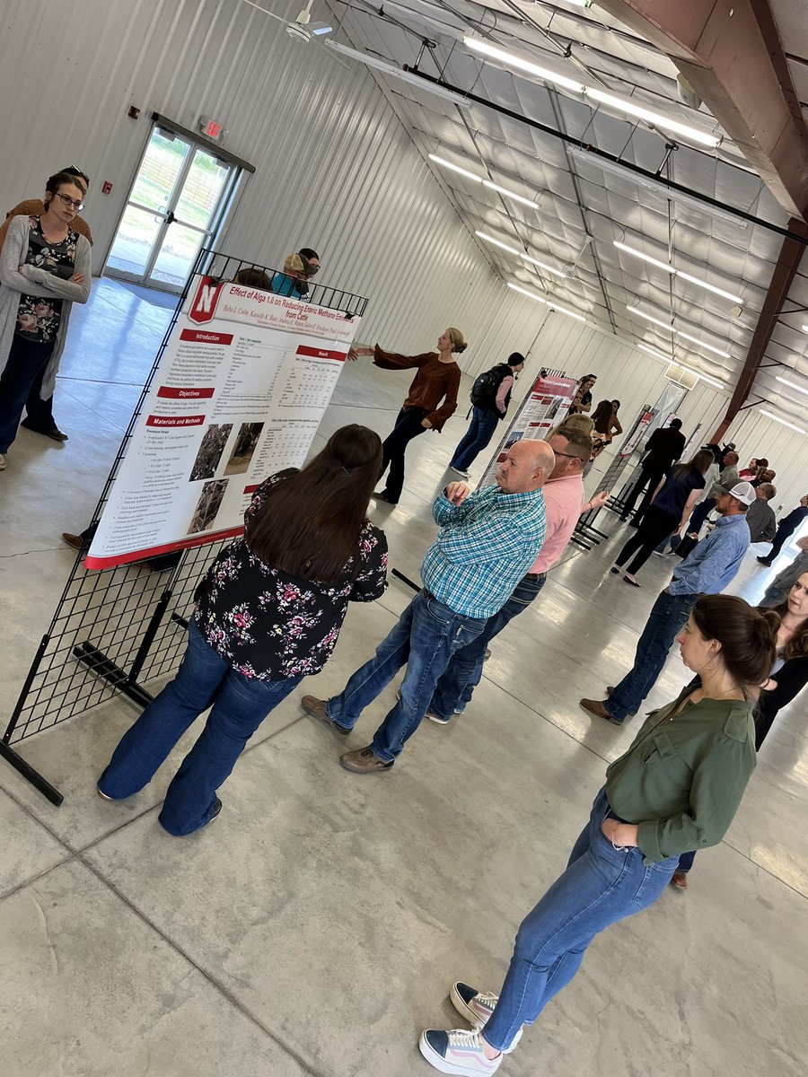 UNL students are sharing their beef research findings at the annual beef meeting in Clay Center.