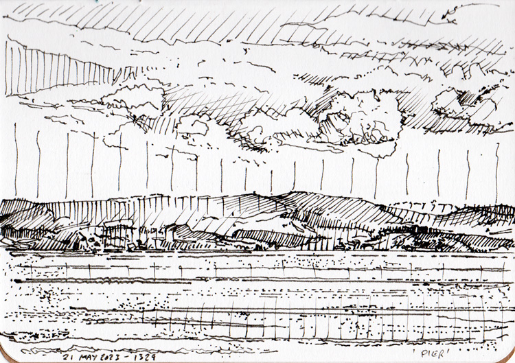 marcprillart's tweet photo. Morecambe Bay View  

21 May 2023 - 1329    

#Morecambe #landscape #MorecambeBay #PenAndInk #PleinAir #lamy #Safari #SeawhiteOfBrighton https://t.co/XySmxxq8sS