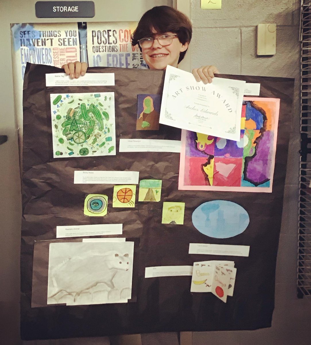 Jennifer Brunk (@brunkart) on Twitter photo Congratulations to these first hour students for being selected by SVMS Art students! Aisosa Best of Show, Annabelle Best Use of Space, & Archer Best Name Tag. πβοΈπ <a href="/LPSFineArts/">LPS Fine Arts</a> <a href="/SVMSEagles/">SVMS Eagles</a> Congratulations to these first hour students for being selected by SVMS Art students! Aisosa Best of Show, Annabelle Best Use of Space, & Archer Best Name Tag. πβοΈπ <a href="/LPSFineArts/">LPS Fine Arts</a> <a href="/SVMSEagles/">SVMS Eagles</a>