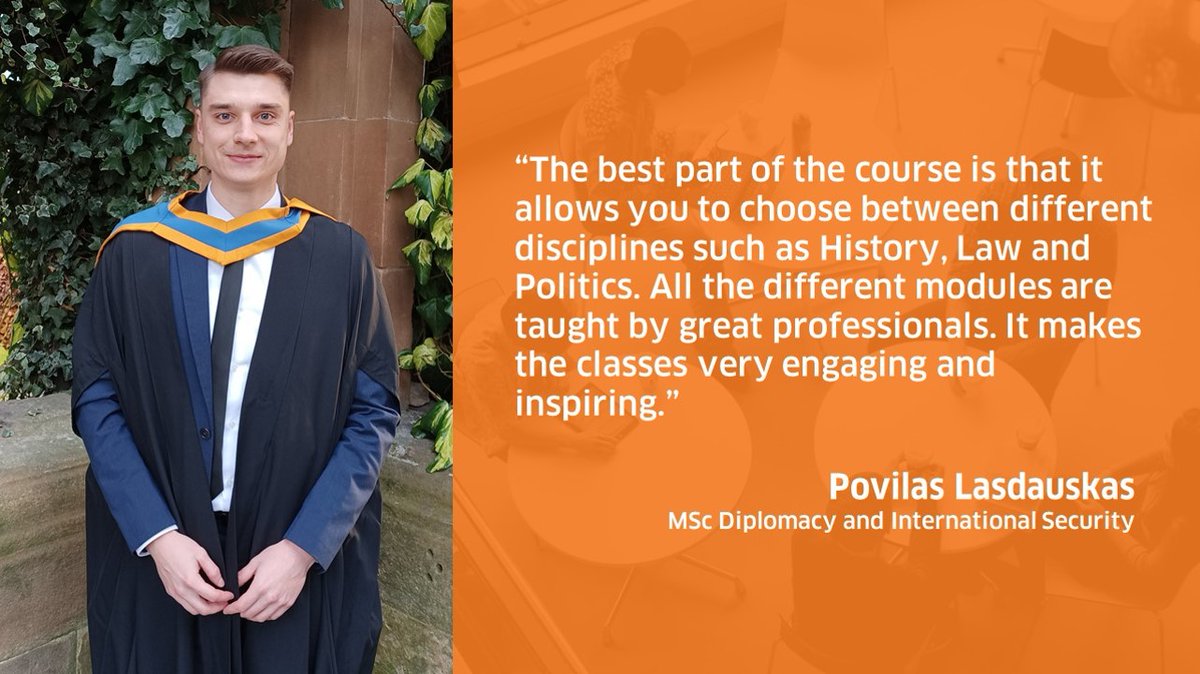 Our MSc in Diplomacy and International Security is open to graduates from Humanities & Social Sciences. Find out how it can benefit your career during this online information session tomorrow 📅 (23/05). Register: bit.ly/3Iv1gXS @StrathHum @DiploStrath @RogeliaPC