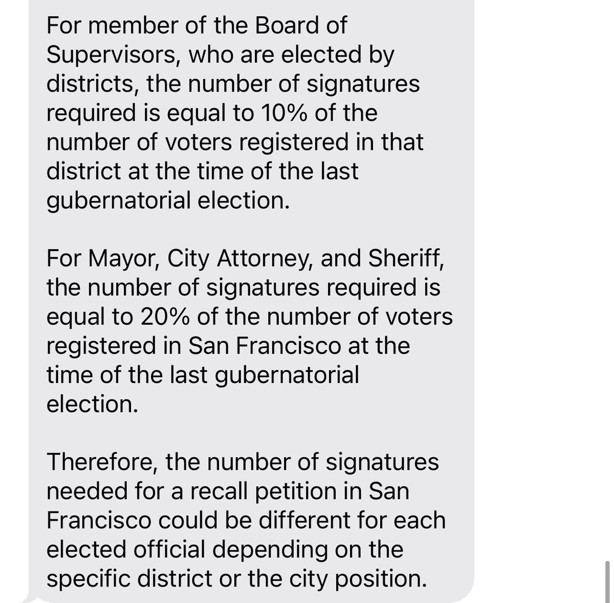 Str8ReaLestate's tweet image. @dyett #USCode #MuniCode #NCSL #SanFran needs 100,000 registered voters to #recall the #Mayor, 50,000 to recall other positions. Let’s start by corralling the 100K recall #CitizenQuorum #Gr8r415 #Gr8rUSaPledge 🇺🇸