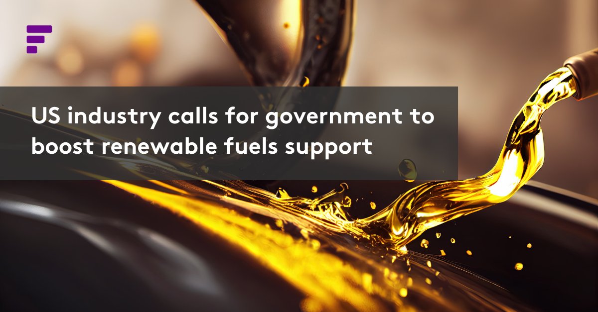 FastmarketsAG's tweet photo. Industry experts have warned that the US government’s focus on electrification is leaving little room for renewable fuels. 
Read more: https://t.co/CAOTVl7OZB 

#FastmarketsAgriculture #FastmarketsBF #biofuels #feedstocks #renewablediesel #biodiesel #vegoils https://t.co/RcevsXNiLW