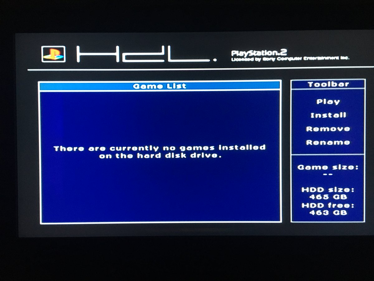 PS4Ron's tweet photo. The #Playstation2 hard disk project is put together, and it is ready for use with the #HDLoader and #FreeMcBoot. Now i can play all the #PS2 games from the hard disk, and the loading times will be very fast. This is great 😎 @AddesPlace @Alphatubular @ScottHa63721366 @SertesN https://t.co/NXNeBeekFV