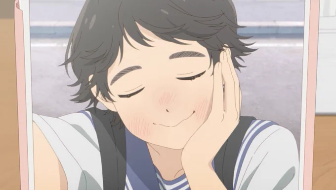 #スキップとローファー 6話。恋するふみちゃん可愛い〜。そしてみつみちゃん、いよいよ気づいてしまったか⁈叫びながらふみちゃんに電話するみつみちゃんが可愛くて可愛くて。志摩くん、その角度は反則です。こりゃ好きになっちゃうよ! 