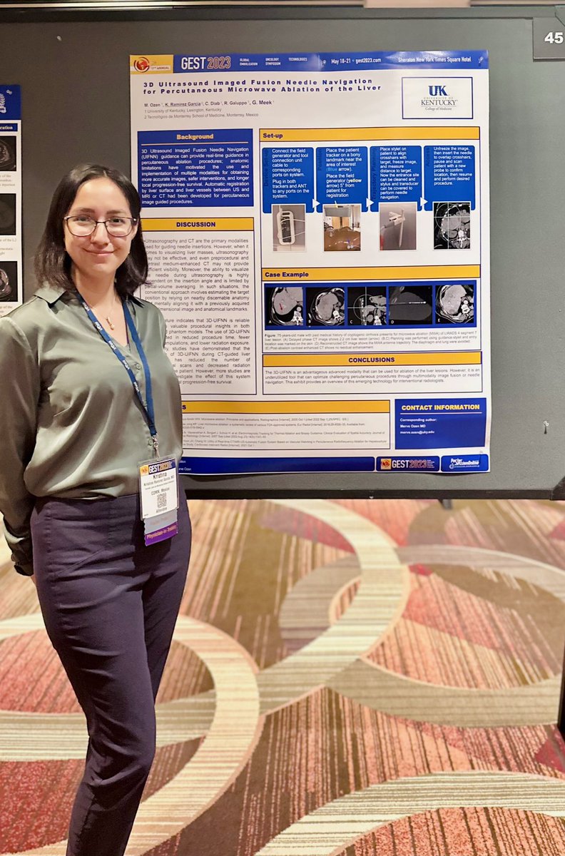 Kristina Ramirez Garcia (@kristinarg98) on Twitter photo 3D Ultrasound Imaged fusion needle navigation for MWA of the liver poster at #GEST2023 <a href="/thegestgroup/">GEST -Global Embolization Symposium & Technologies</a> 3D Ultrasound Imaged fusion needle navigation for MWA of the liver poster at #GEST2023 <a href="/thegestgroup/">GEST -Global Embolization Symposium & Technologies</a>