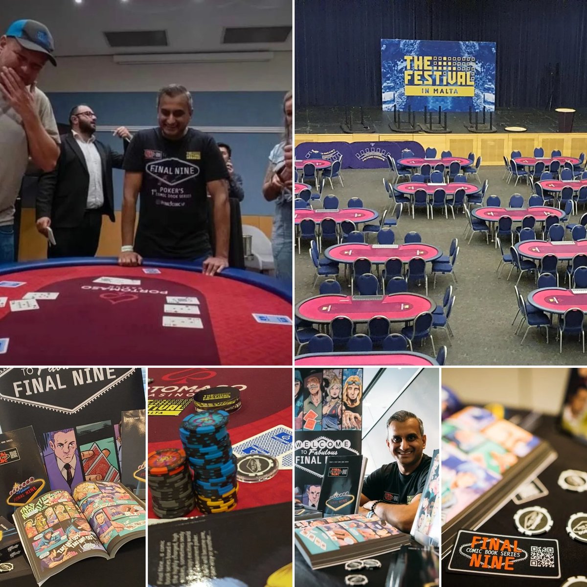 final9comic's tweet image. Another great event with The Festival Series Malta and promoting my graphic novel and playing in a number of poker events. I like to thank the Event organiser and all there team

Looking forward to the next event.