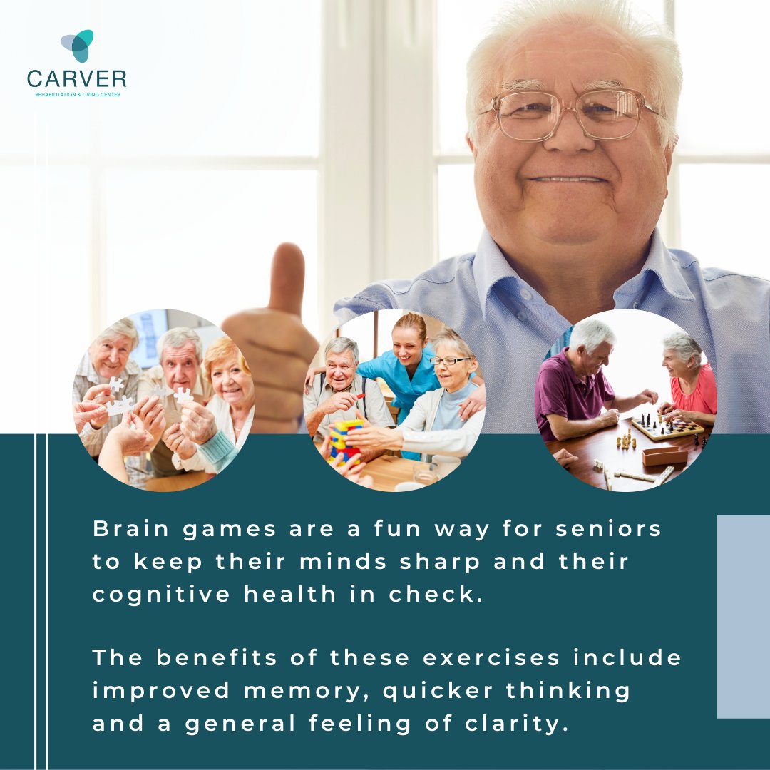 It's never too late to stay sharp and stimulate your brain! Brain games are a great way for seniors to challenge their minds while enjoying a fun activity. So, why not give it a try today and see the positive effects on your cognitive health?

#BrainGames #CognitiveHealth