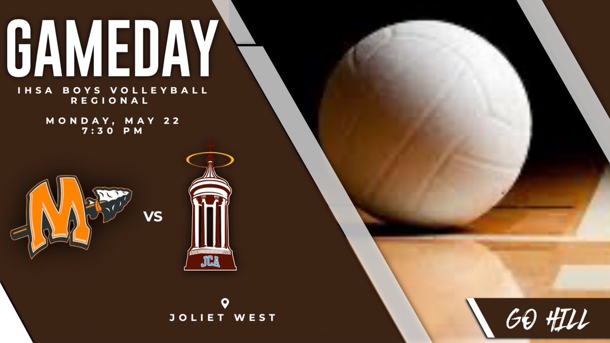 Let's go Hill! <a href="/JCABVB/">JCA Boys Volleyball</a> GAME DAY!
Tickets: $6.00 cash at the gate.  Please enter through door 13.
