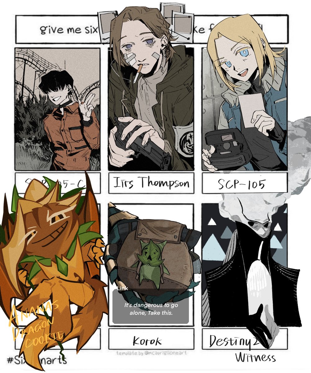 Salllllty_water's tweet photo. - SCP-105-c
- Iris Thompson
- SCP-105
- Ananas Dragon Cookie
- Korok (Zelda: Tears of the Kingdom)
- The Witness (Destiny 2) https://t.co/t26WDycB6c