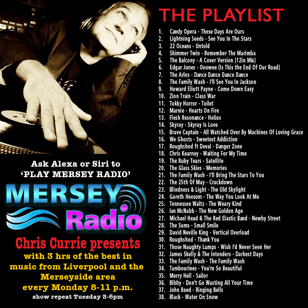 TONIGHT on @merseyradio from 8pm Chris Currie presents with Featured Artist: Joe McKechnie @TheBuffaloJoe & Featured Album: Dirty Laundry by The Family Wash @davidnixonsna @tokkyhorror @marnieofficial @ChrisHowlin79 @TheRubyTears1 @theglassskies @BlindnessLight @HeesomMusic