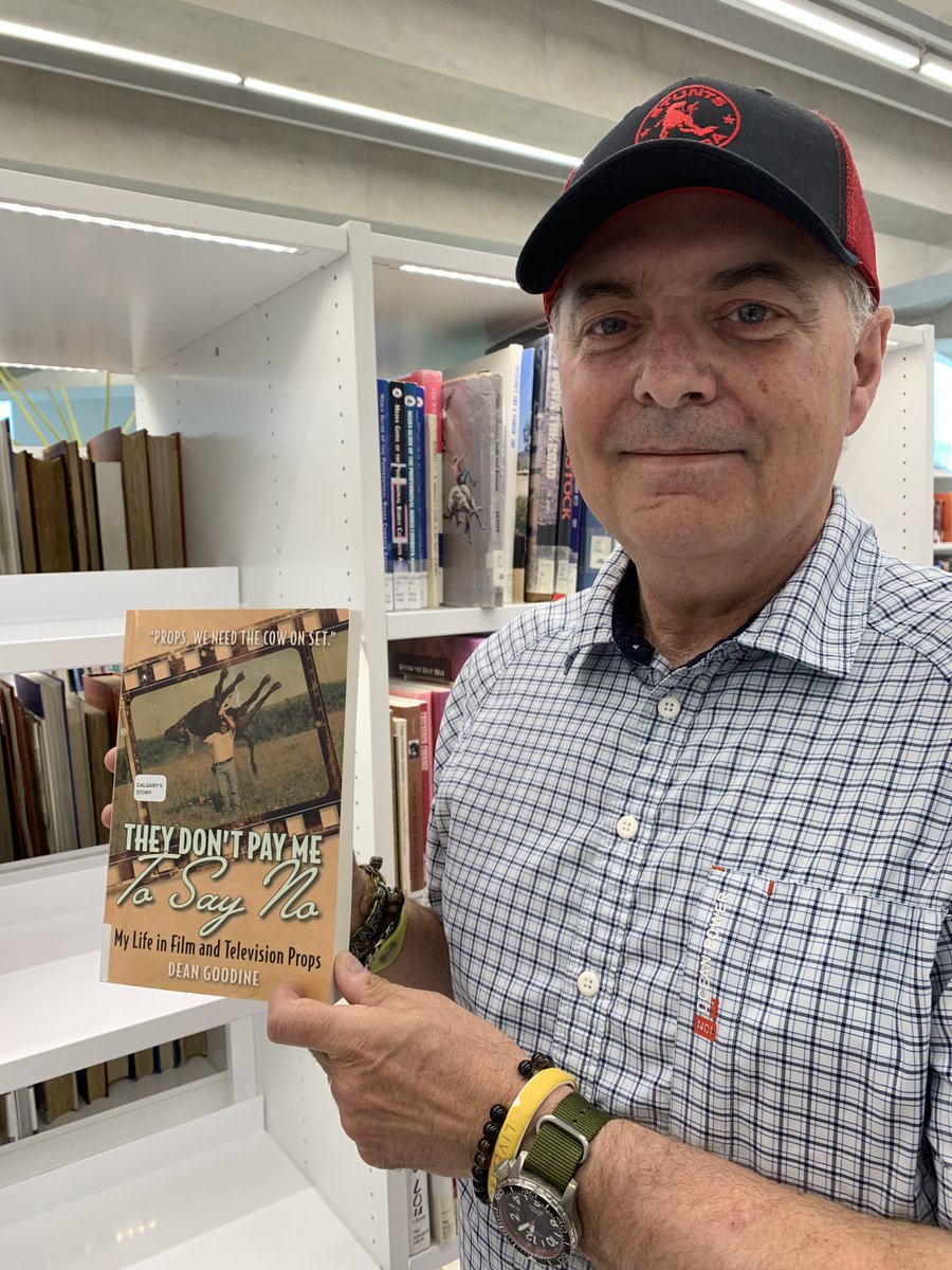 Made a trip to the beautiful Calgary Public Library to see my book on the shelf in their permanent Calgary Story collection.  My heart is full @FriesenPress @KeepABRolling @Iatselocal212 @IATSE891 @IATSECANADA @DGCTalent @UBCP_ACTRA @STUNTSCANADA @calgarylibrary