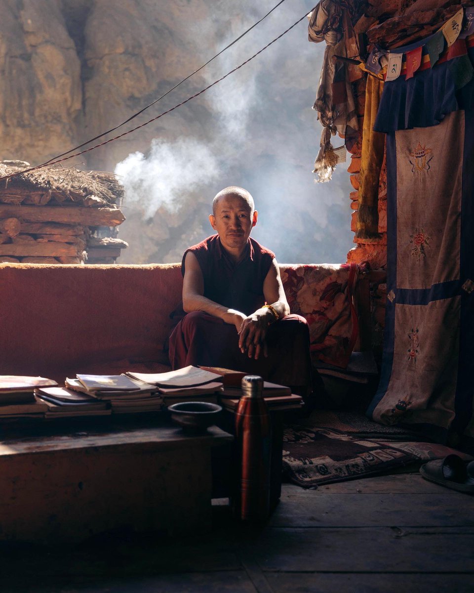 A Tibetan lama showing me what it means to calm one’s mind

Shot in Upper Mustang, Nepal on assignment for the Nepal Foundation