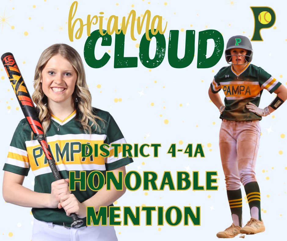 District 4-4A honorable mention…Brianna Cloud.