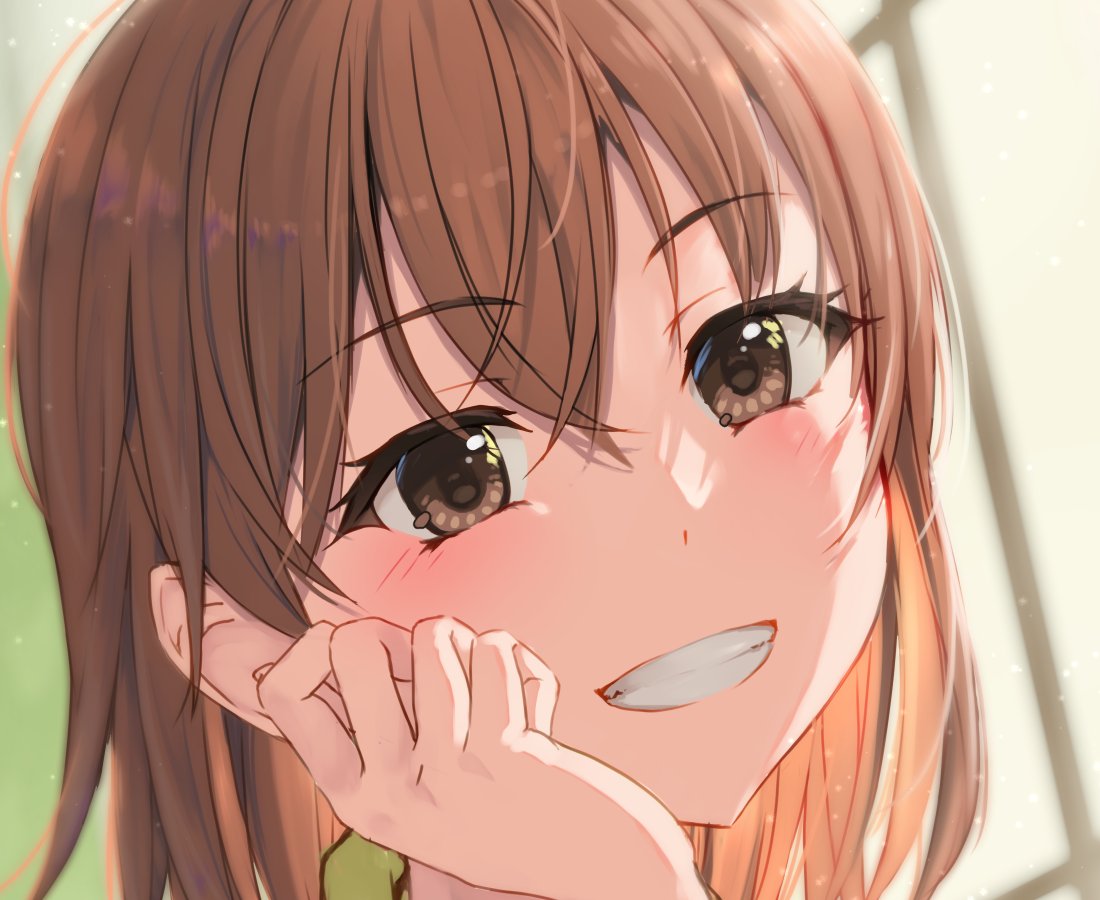佐天涙子 「yamさんからお顔バトンを頂きました! ありがとうございます!  最近こういうの」|K3rdのイラスト