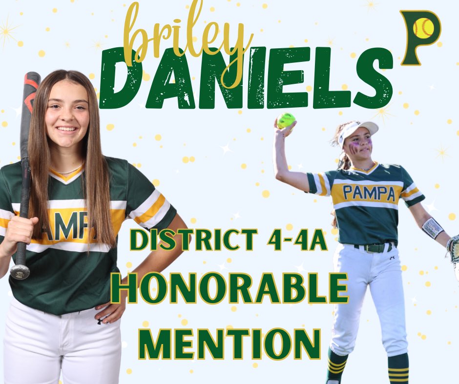 District 4-4A honorable mention…Briley Daniels.