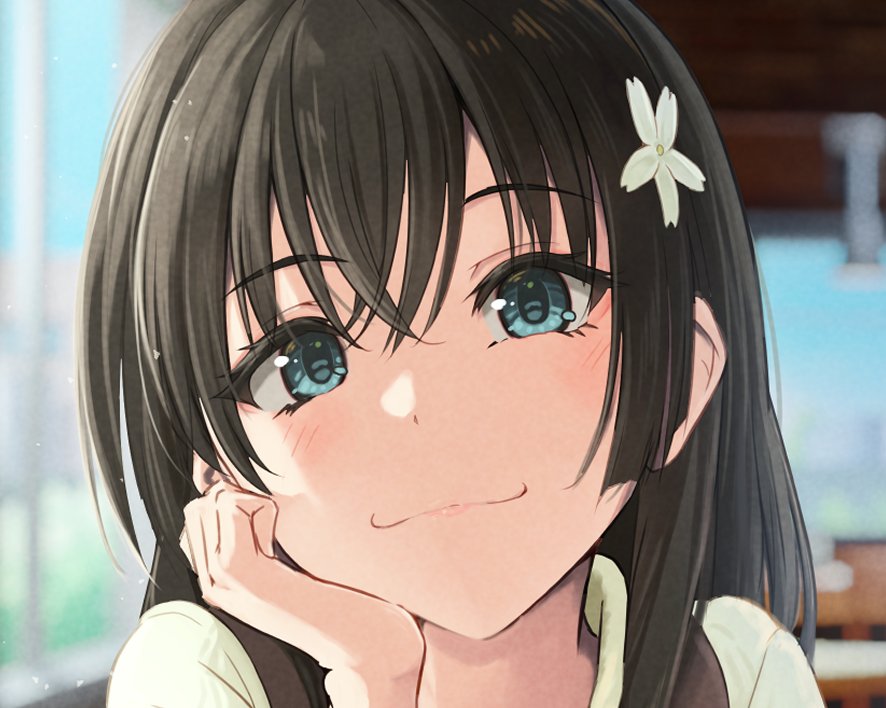 佐天涙子 「yamさんからお顔バトンを頂きました! ありがとうございます!  最近こういうの」|K3rdのイラスト