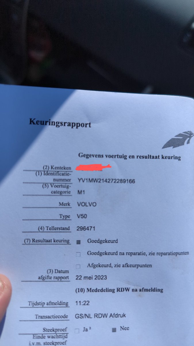 De Volvo mag weet een jaar