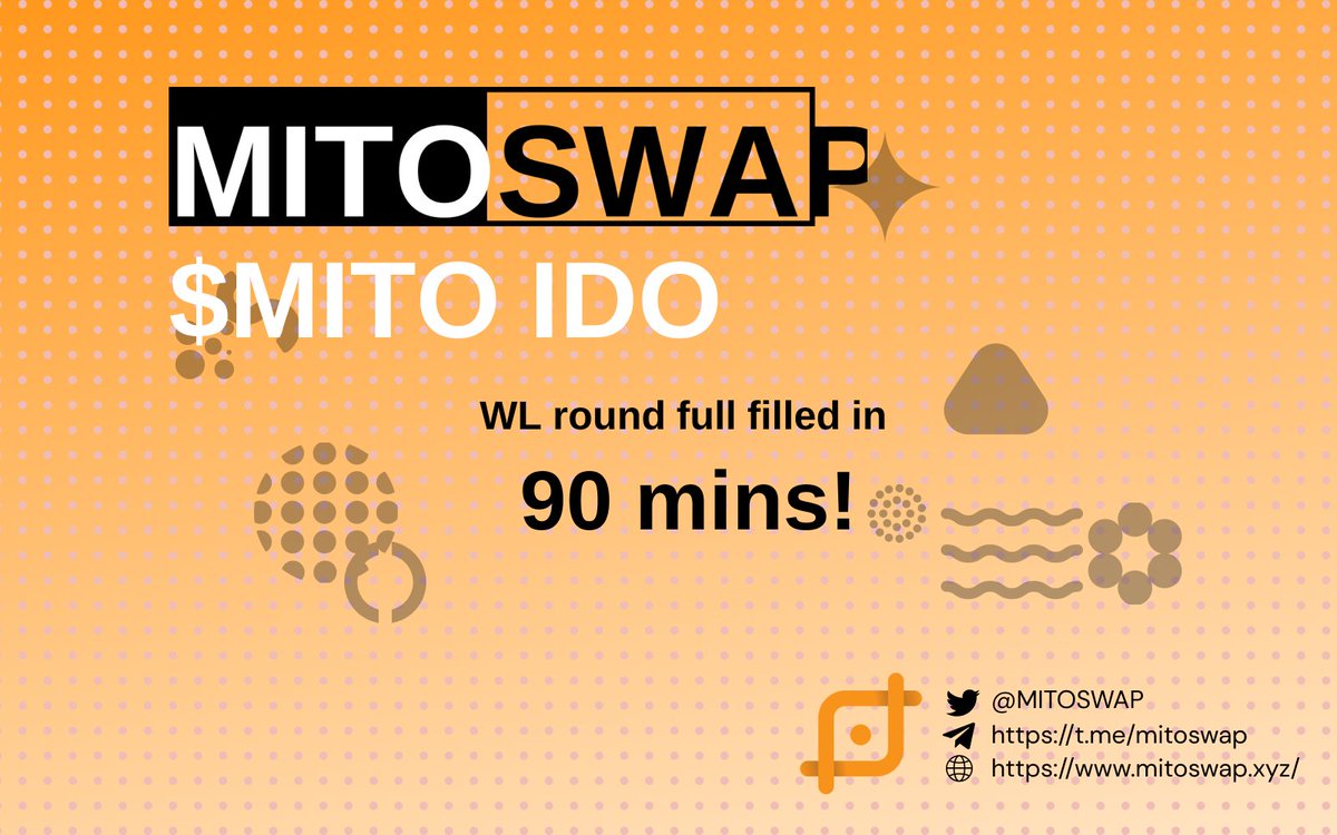 🎉🎉🎉
Our Whitelist round's been raised more than 100% in less than 1.5hr in spite of the delay in #bitcoin block confirmation!!!🔥

As it's overflow mode, "MINT" is still available, but exceeded fund will be refunded based on your participation ratio.

#BRC20 #Bitcoin