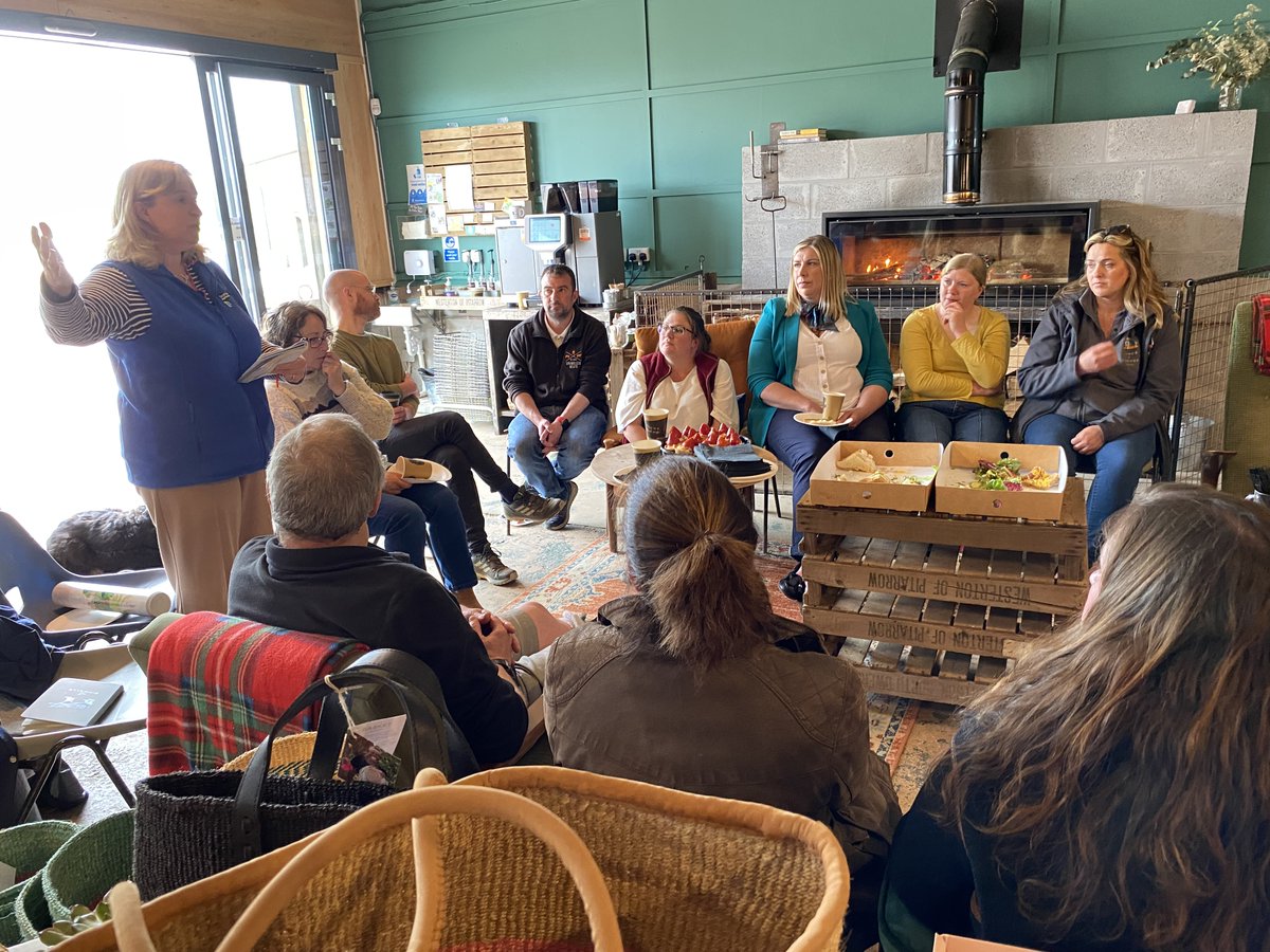 ScotAgritourism's tweet image. Starting the week @Westertonfarmer Farm to Table #Aberdeenshire @MairiGougeon &amp;amp; @LiamKerrMSP discussing issues with members. Same concerns apparent across #agritourism in Scotland; Planning, abattoirs, staffing, capital grants. Thanks to our hosts &amp;amp; attendees. Next stop #Ullpool!