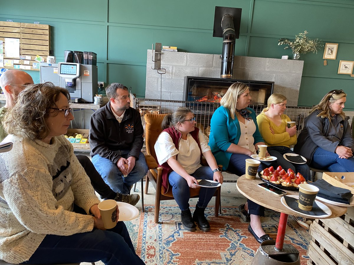 ScotAgritourism's tweet image. Starting the week @Westertonfarmer Farm to Table #Aberdeenshire @MairiGougeon &amp;amp; @LiamKerrMSP discussing issues with members. Same concerns apparent across #agritourism in Scotland; Planning, abattoirs, staffing, capital grants. Thanks to our hosts &amp;amp; attendees. Next stop #Ullpool!