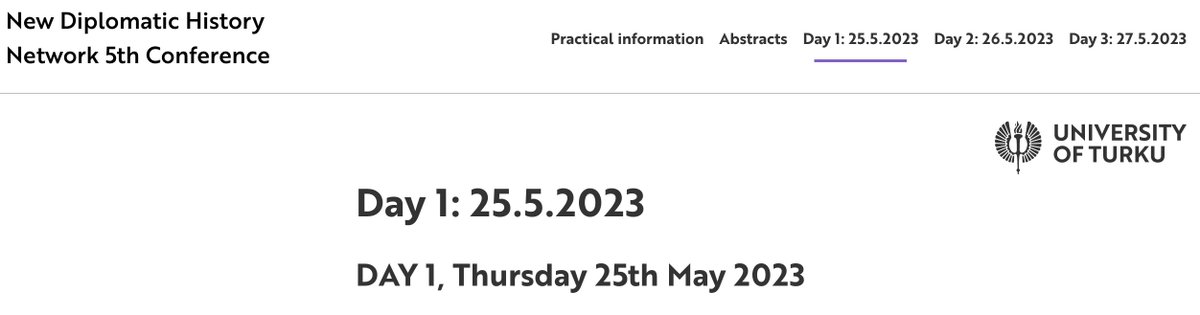 2023 = NDH Celebration Year! Diplomatica: 5th Volume NDH5 Conference: Turku, Finland 25-27 May 😀 10th anniversary: NDH1 (2013 Leiden) bit.ly/45qFm1R Looking forward to seeing old friends and new colleagues 🫶 @KarenSkjoldager @drjsimonrofe @NoeCornago @RebAdlerNissen