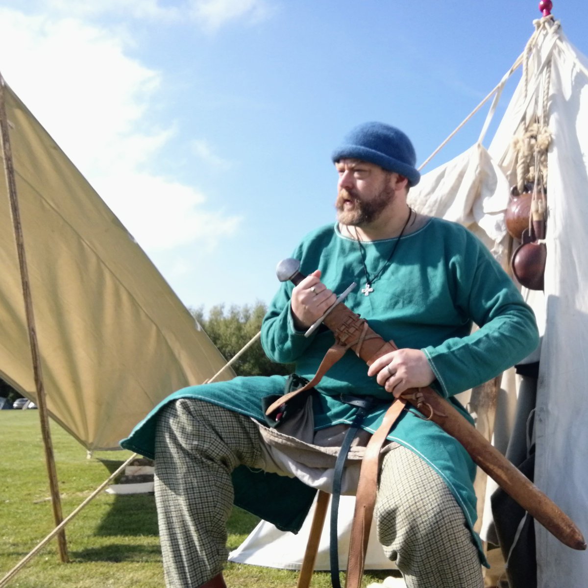 HistoricEchoes's tweet photo. The #Future is an unknown, but its the final #MedievalMay prompt, so...
I've only been a professional historical person (this being my main/only form of income) since the beginning of April, but so far I'm doing well with bookings and have had good feedback, so watch this space! https://t.co/yh1RyZv8Tx