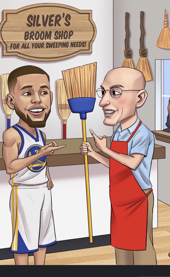 @warriors @nuggets A gift from Warriors fans for the Nuggets #BeatLA #FinalsBound #Sweep #Dubs #LakersSuck #Warriors #sweep #TakeAPageFromOurBook