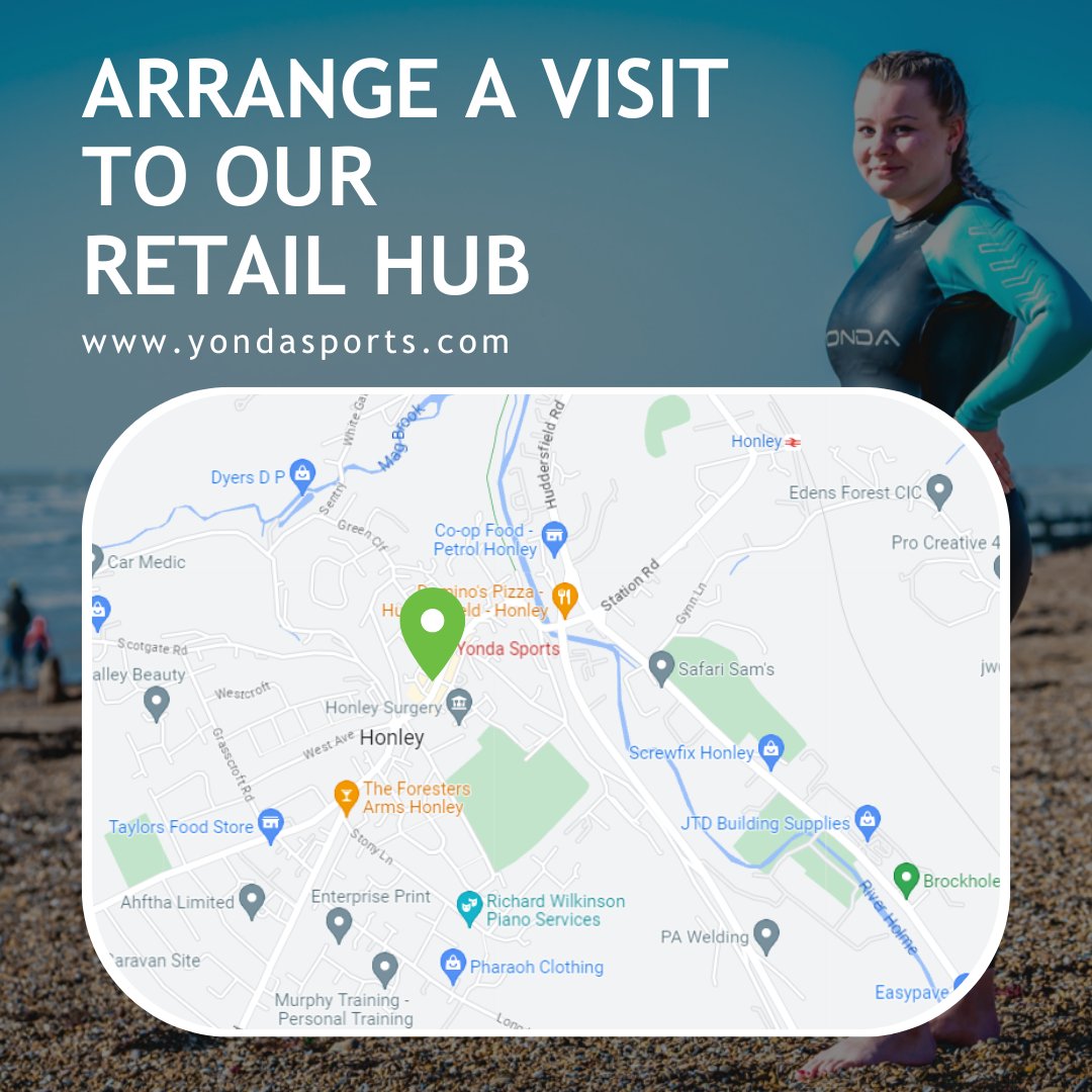 Finding it hard to get the perfect fit? If you're in #Yorkshire, or perhaps visiting the North and need help and guidance on your #Wetsuit fittings, visit our retail hub in the heart of #Honley. 📍1st floor, Honley Business Hub, Concord Street, Honley, Holmfirth, HD9 6AA