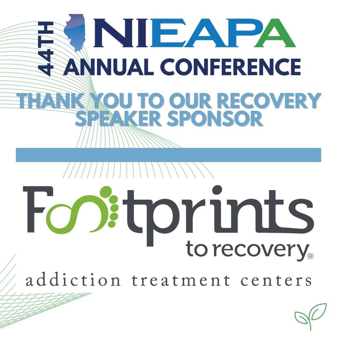 NIEAPAIL's tweet image. Thank you to our #NIEAPA2023 Recovery Speaker Sponsor, @FootprintsRehab! Footprints to Recovery offers nationally accredited, evidence-based treatment programs for substance use disorders and co-occurring disorders. To learn more, visit FootprintsToRecovery.com.