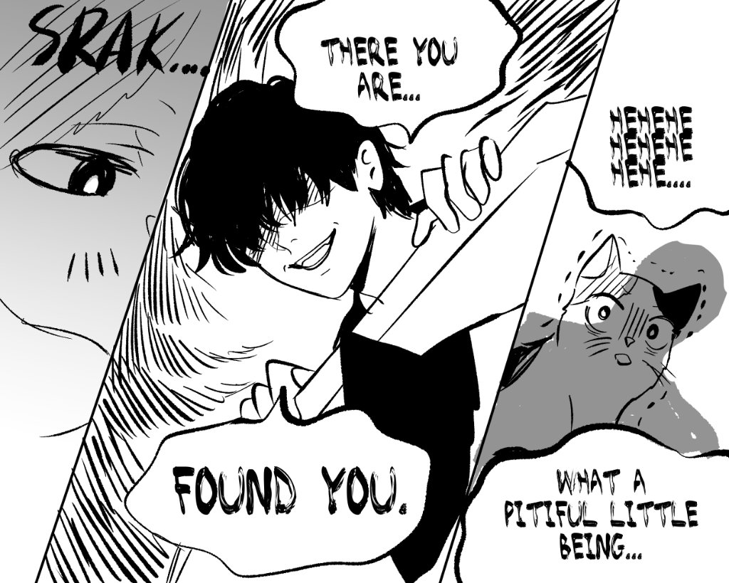 az_hanza's tweet photo. Part 1

It's a comedy-thriller about a cat who constantly thinks its owner is a serial killer 👀 https://t.co/VAlU8pSx86