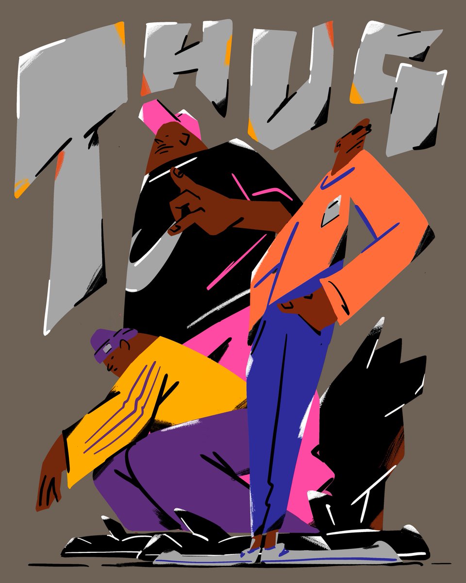 kyle_jhuang's tweet photo. Gmgm

#illustration #hiphop #Procreate #characterdesign 
#doodleart #ThugLife https://t.co/GW6AOlOjTs