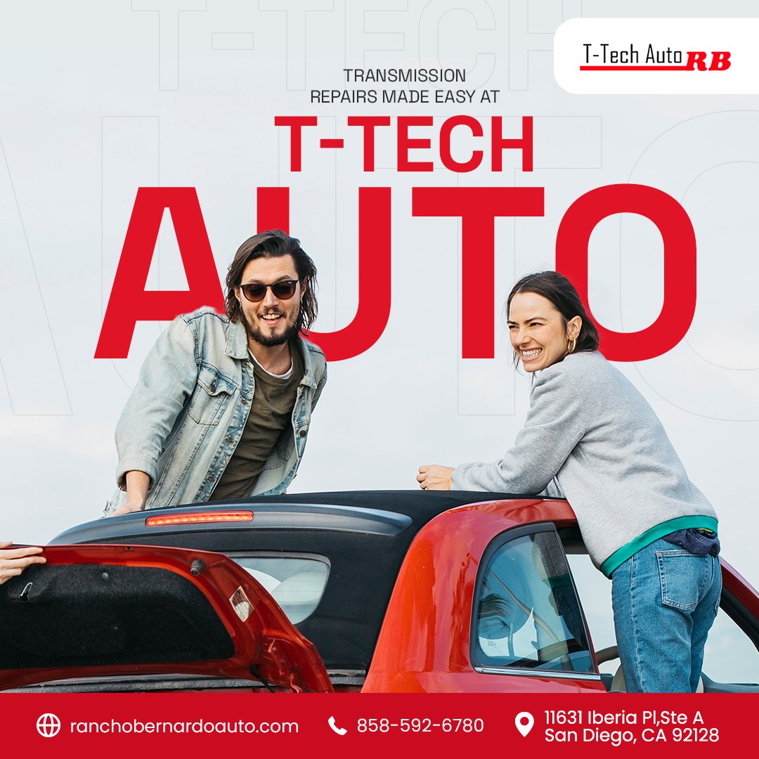 TTechAuto1's tweet photo. When it comes to transmission repairs, trust the experts at T-Tech Auto. We'll have you back on the road in no time. Contact us now to schedule your appointment!
Visit: https://t.co/2NzB6YCSb3
#carservice #getservice #benefits #sandiego #ttechauto https://t.co/XzKGfMYrDb