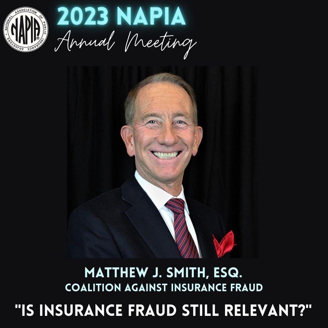NAPIAforPAs's tweet photo. - SPEAKER SPOTLIGHT -
Matthew J. Smith, Esq., Executive Director of the Coalition Against Insurance Fraud, will be speaking at the 2023 NAPIA Annual Meeting in Nashville, TN. He will be leading the class, "Is Insurance Fraud Still Relevant?" on Thursday, June 15 at 10:10am. https://t.co/ufS8xmDGE3
