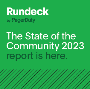 Our annual Rundeck Community survey is here. Read the full report to learn all about the current landscape of runbook automation, including best practices and key market trends in our community. Download now! bit.ly/3Og8Nxt