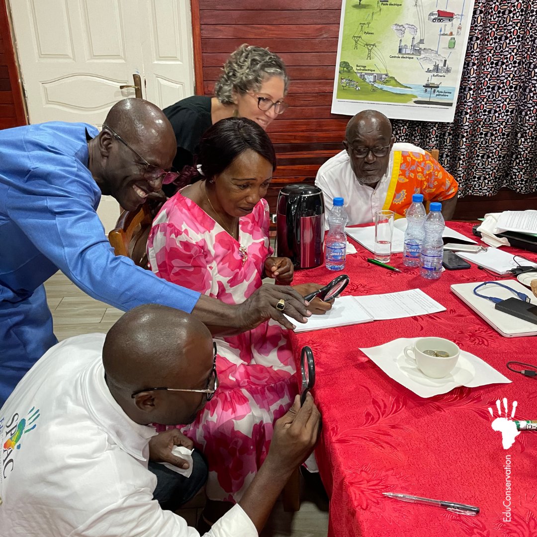 EduConservation's tweet photo. Au #Gabon, nous avons récemment organisé notre premier Atelier Collaboratif avec notre équipe d'experts pour commencer l'élaboration de nos ressources éducatives. Plus de nouvelles du Gabon très bientôt !
.
#TeamFirst #educonservation #education #conservation #teachers #school https://t.co/ZY9ba13iGi