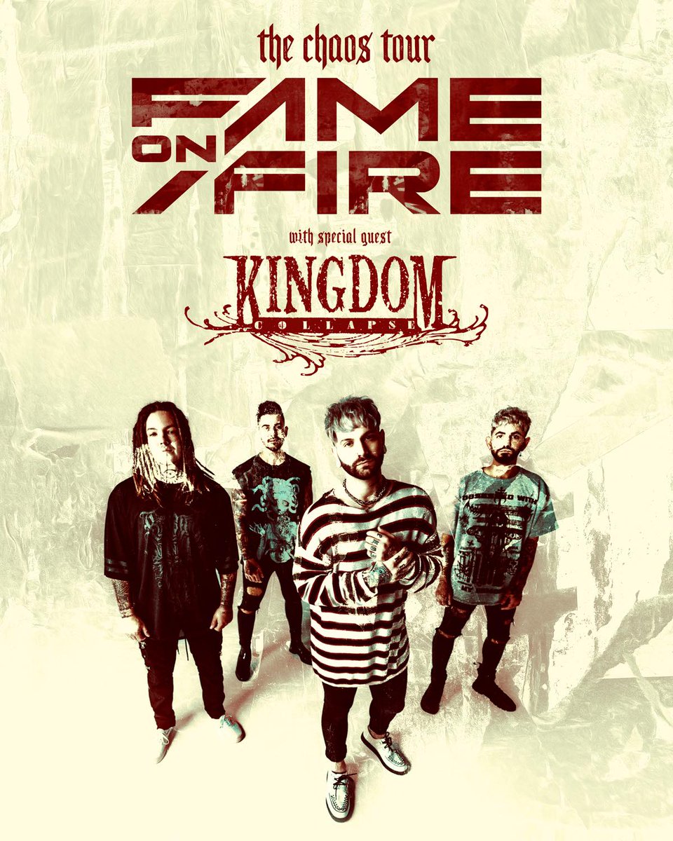grumpykore's tweet photo. What Absolute Banger of News to WakeUp too. This is Massive AF 🔥 GG Hopefully I can swing that SEA Show 29th #ANYTHING #TheChaosTour #HardRock #Metal #KingdomCollaspe #KCARMY #FameOnfire @fameonfire @kingdomcollapse @CiBabs @jesealeeshow @shannongunz @josemangin @SXMOctane https://t.co/FFHXvRCXkF