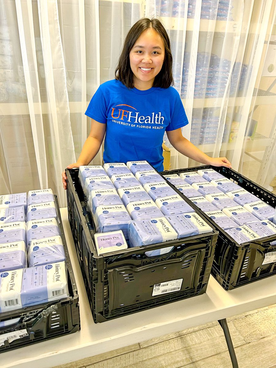 Period Poverty Awareness Week 🩸
Donation Spotlight 💡

Kicking off this week, by donating over 200 “Honey Pot” pads to our friends over at UF Health. 

They will help to #endperiodpoverty by providing these to the many women they serve…

#asafefuture #periodpovertyawarenessweek