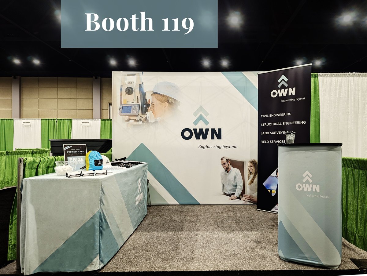 OWN_Engineering's tweet photo. We're kicking off #NationalPublicWorksWeek at the @APWATWEETS Mid-Am Expo! Find us at booth 119! #NPWW #WeAreOwn #EngineeringBeyond #Infrastructure https://t.co/5YxvlIsyVZ