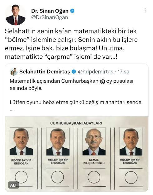 Çarpmayla aranız iyidir umarım <a href="/DrSinanOgan/">Dr. Sinan Oğan</a>