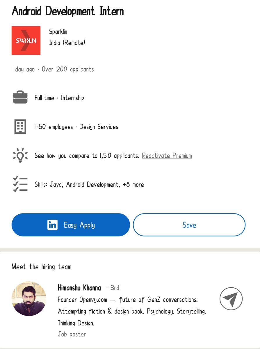 entekume_j's tweet image. #SOFTWAREJOBOPENINGS ‼️‼️‼️
🟢🟢🟢🟢🟢🟢🟢🟢🟢🟢🟢🟢🟢
#androiddevelopers
Hiringteam:linkedin.com/in/khannahiman…