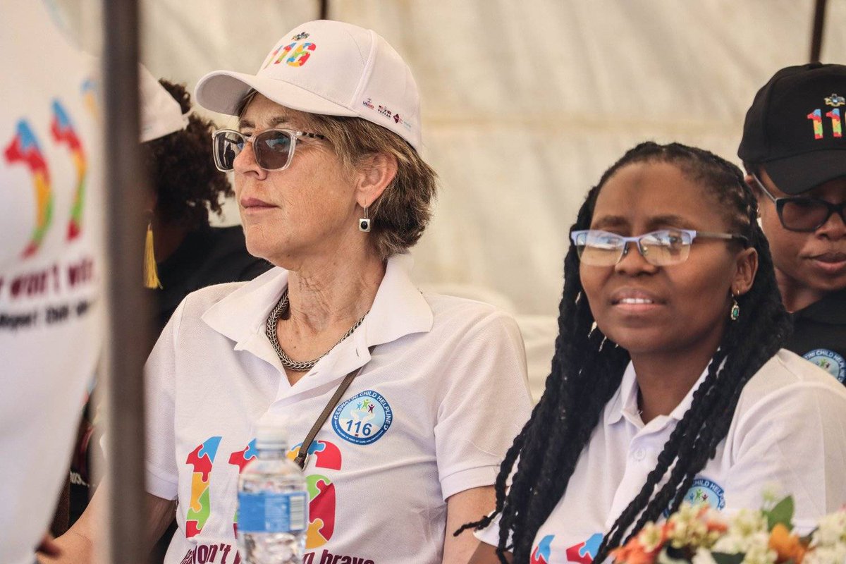 PEswatini's tweet photo. Pact President and CEO, Caroline Anstey, and Pact Deputy Regional Director for Africa, Marianna Balampama, visited Eswatini for a couple of days. On the first day, they visited the One Stop Centre in Manzini. Later they joined the launch for the national child helpline 116. https://t.co/X1TNr4jT4v