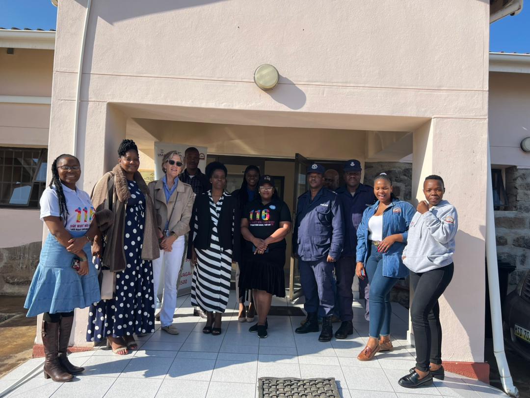 PEswatini's tweet photo. Pact President and CEO, Caroline Anstey, and Pact Deputy Regional Director for Africa, Marianna Balampama, visited Eswatini for a couple of days. On the first day, they visited the One Stop Centre in Manzini. Later they joined the launch for the national child helpline 116. https://t.co/X1TNr4jT4v