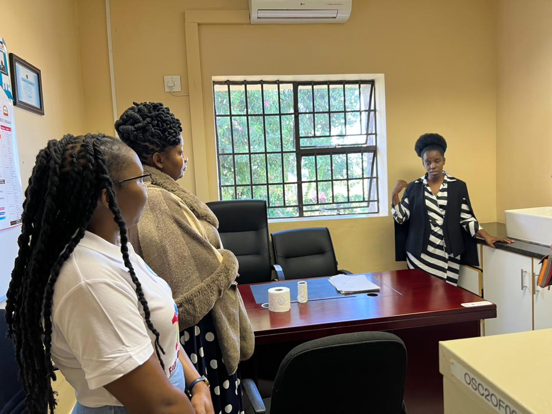 PEswatini's tweet photo. Pact President and CEO, Caroline Anstey, and Pact Deputy Regional Director for Africa, Marianna Balampama, visited Eswatini for a couple of days. On the first day, they visited the One Stop Centre in Manzini. Later they joined the launch for the national child helpline 116. https://t.co/X1TNr4jT4v